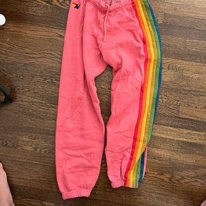 Aviator nation women’s five striped sweatpants